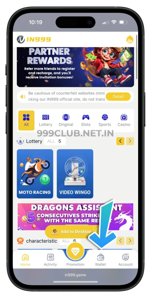 999club-wallet-button